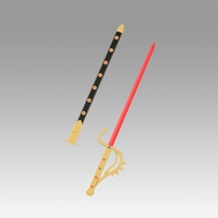 Small Kamen Rider Black Shadow Moon Sword Cosplay Weapon Prop 3D Printing 368432
