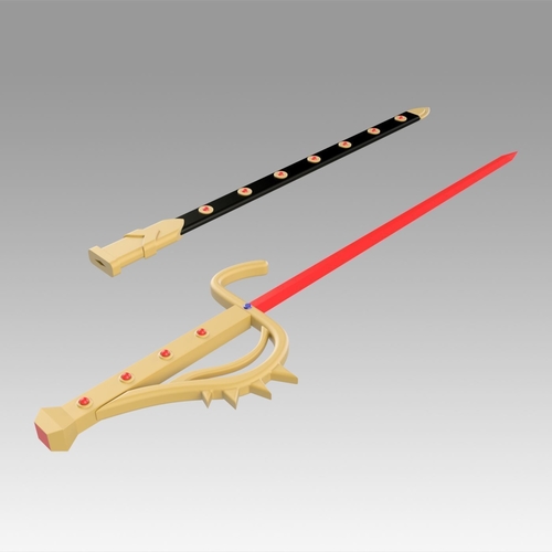 Kamen Rider Black Shadow Moon Sword Cosplay Weapon Prop 3D Print 368433