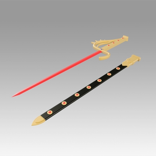 Kamen Rider Black Shadow Moon Sword Cosplay Weapon Prop 3D Print 368437
