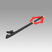 Kingdom Hearts Riku Keybladeof heart Key blade Cosplay Prop - Thumbnail 6