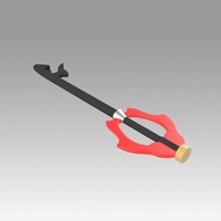 Kingdom Hearts Riku Keybladeof heart Key blade Cosplay Prop - Thumbnail 8