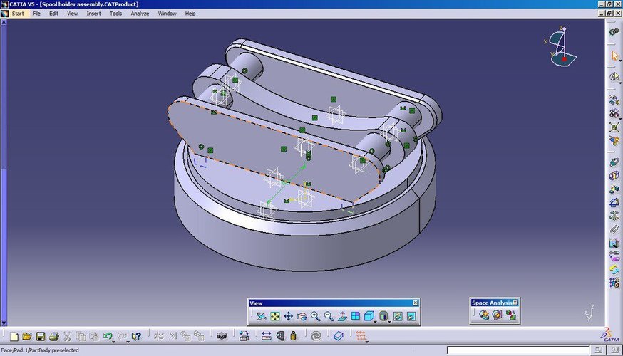 100% printed Filament Spool Dispenser 3D Print 36849