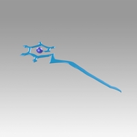 League Of Legends LOL Winter Wonder Skin Lulu Staff Cosplay - Thumbnail 8