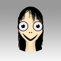 Small Momo horror ghost bird head 3D Printing 368632