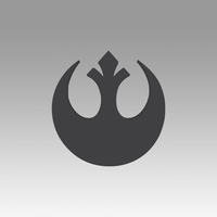 Small Rebel Alliance Galactic Empire symbol  3D Printing 368872