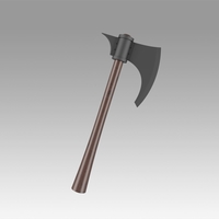 Small Red Sonja Sonja Hatchet Cosplay Weapon 3D Printing 368882