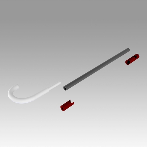 RWBY Roman Torchwick Crutch Cosplay Weapon Prop 3D Print 368916