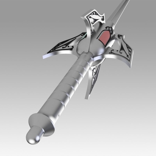 RWBY Weiss Schnee Rapier Myrtenaster Cosplay Weapon Prop 3D Print 368925
