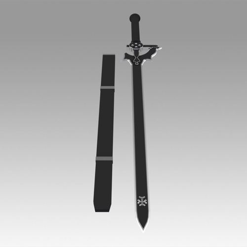 SAO Kirito Elucidator Replica Sword cosplay prop 3D Print 368957