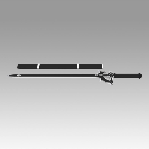 SAO Kirito Elucidator Replica Sword cosplay prop 3D Print 368959