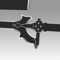 SAO Kirito Elucidator Replica Sword cosplay prop - Thumbnail 9