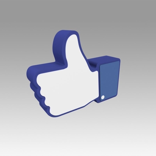 Facebook Like Sign 3D Print 369146