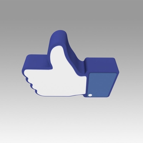 Facebook Like Sign 3D Print 369150