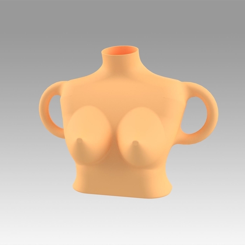 Vase female breast 3D Print 369183