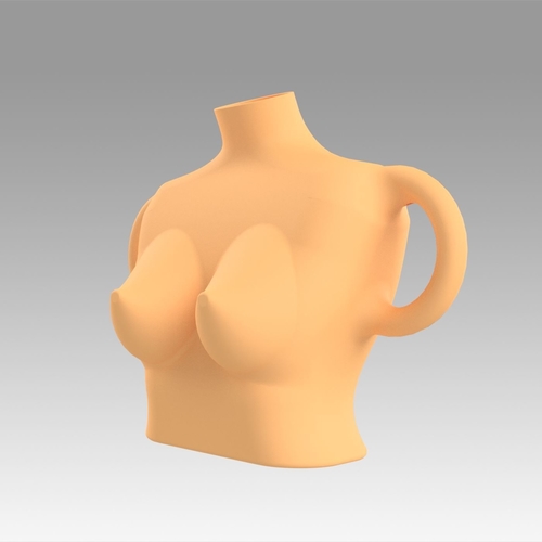 Vase female breast 3D Print 369184