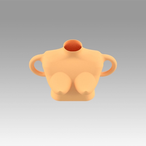 Vase female breast 3D Print 369190