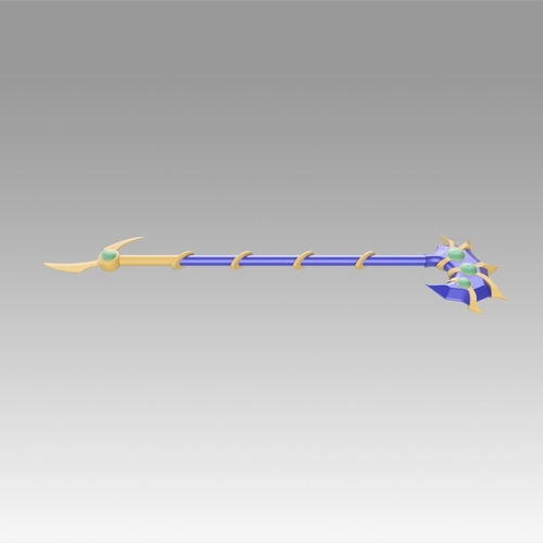 Yugioh Duel Monsters GX Magicians Valkyria Cane Cosplay Weapon 3D Print 369252