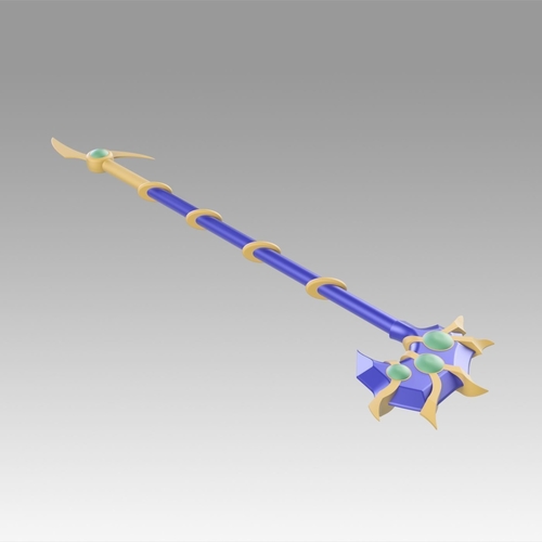 Yugioh Duel Monsters GX Magicians Valkyria Cane Cosplay Weapon 3D Print 369253