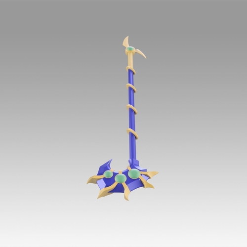 Yugioh Duel Monsters GX Magicians Valkyria Cane Cosplay Weapon 3D Print 369254