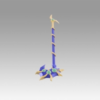 Yugioh Duel Monsters GX Magicians Valkyria Cane Cosplay Weapon - Thumbnail 5