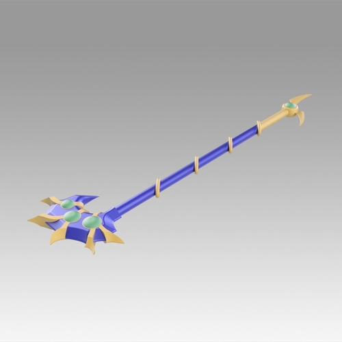 Yugioh Duel Monsters GX Magicians Valkyria Cane Cosplay Weapon 3D Print 369255