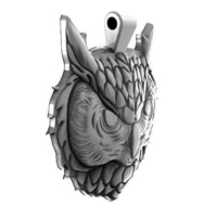 Owl head pendant - Thumbnail 2