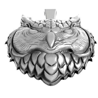 Owl head pendant - Thumbnail 3