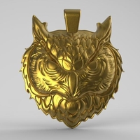 Owl head pendant - Thumbnail 7