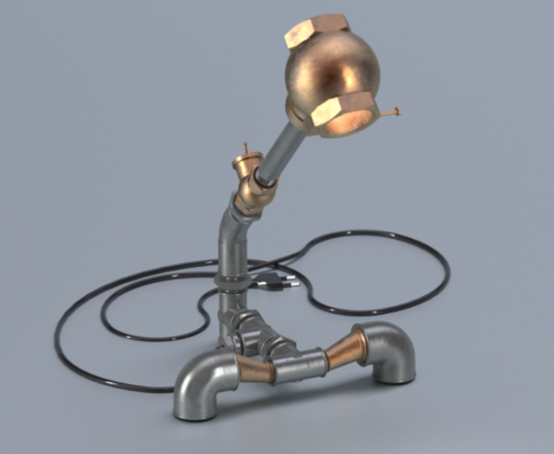 Pipe fitting lamp 3D Print 369374