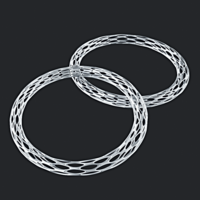 Futuristic Voronoi style Braselet for 3d printing - Thumbnail 6