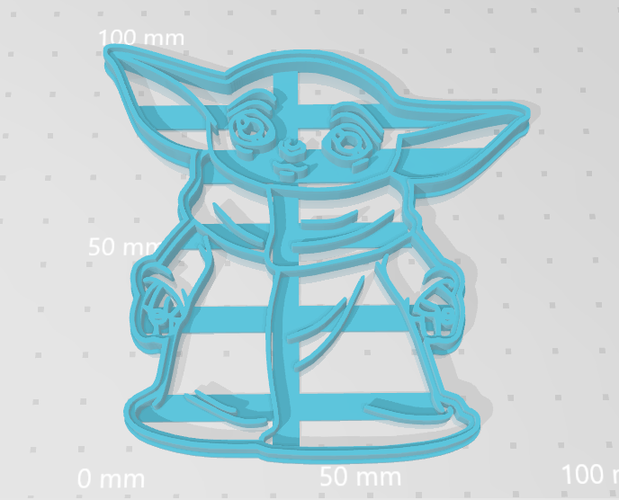 Cutter Cookie Yoda Mandalorian 3D Print 369597
