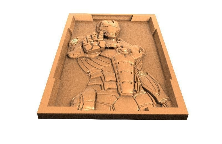 Iron man Bas-relief CNC 3D Print 369600