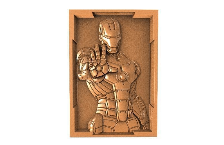 Iron man Bas-relief CNC 3D Print 369601