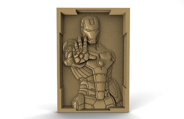 Iron man Bas-relief CNC 3D Print 369603