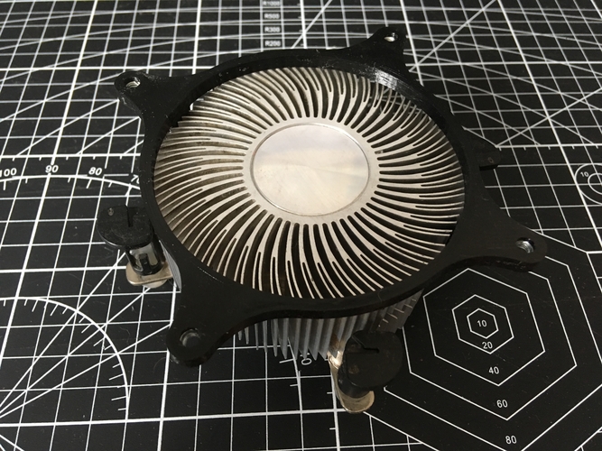 Intel LGA 775 Heatsink CPU 92mm Fan adapter for Case Fans 3D Print 369656