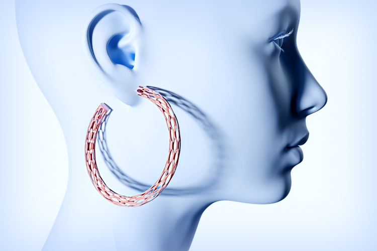 Futuristic Voronoi earrings for 3d printing 3D Print 369682