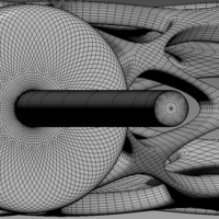 Futuristic Voronoi earrings for 3d printing - Thumbnail 11