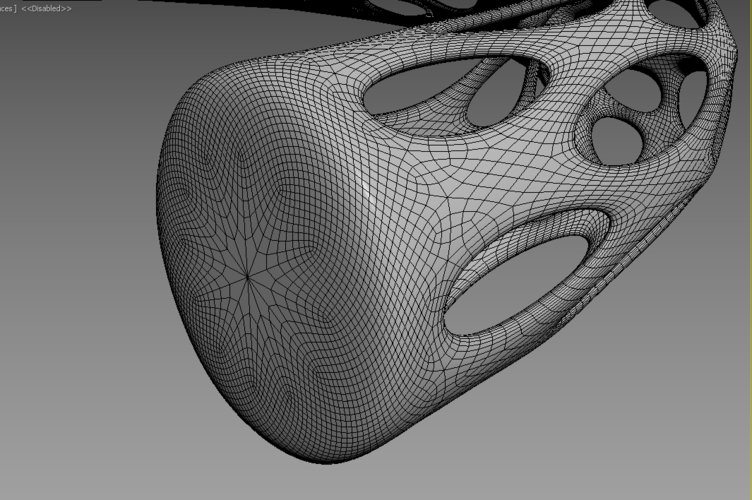 Futuristic Voronoi earrings for 3d printing 3D Print 369693