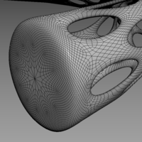 Futuristic Voronoi earrings for 3d printing - Thumbnail 12