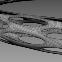 Futuristic Voronoi earrings for 3d printing - Thumbnail 13