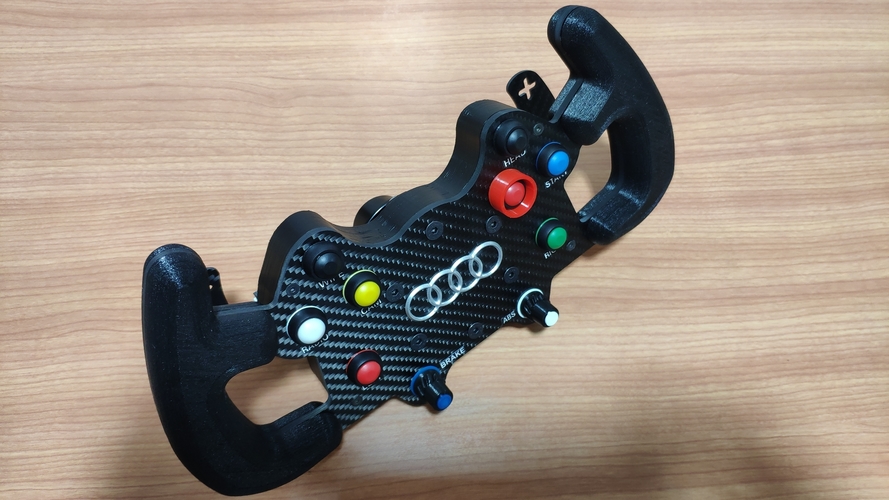 DIY AUDI RS5 DTM STEERING WHEEL 3D Print 369780