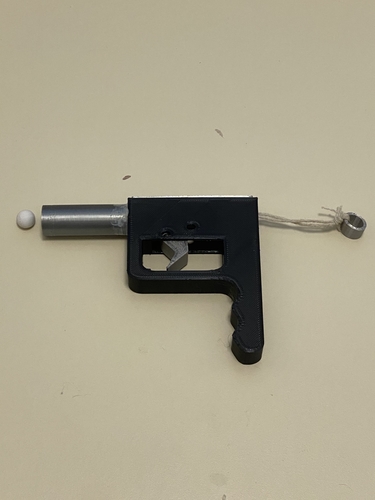 Ball launcher with hand and finger rest 3D Print 369850