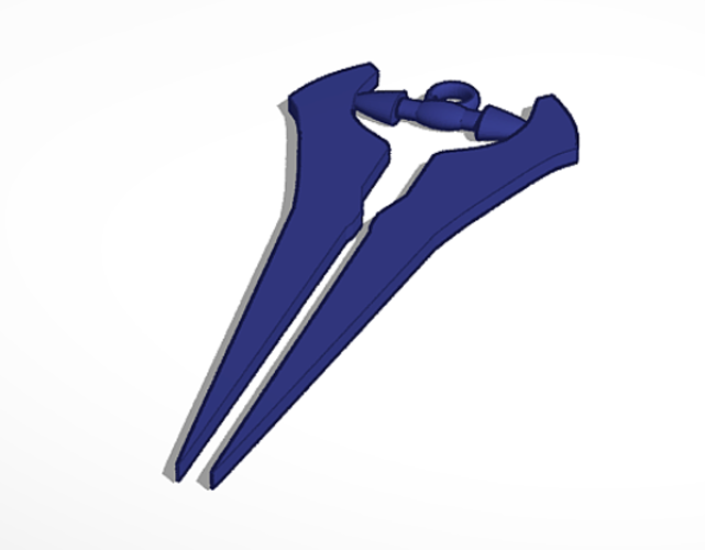 Energy sword Halo (Earrings) 3D Print 369857