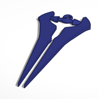 Small Energy sword Halo (Earrings) 3D Printing 369857