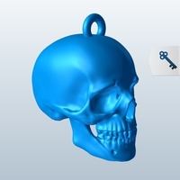 Small skull keychain 3D Printing 369871