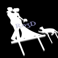 Small cake topper 3D Printing 369872