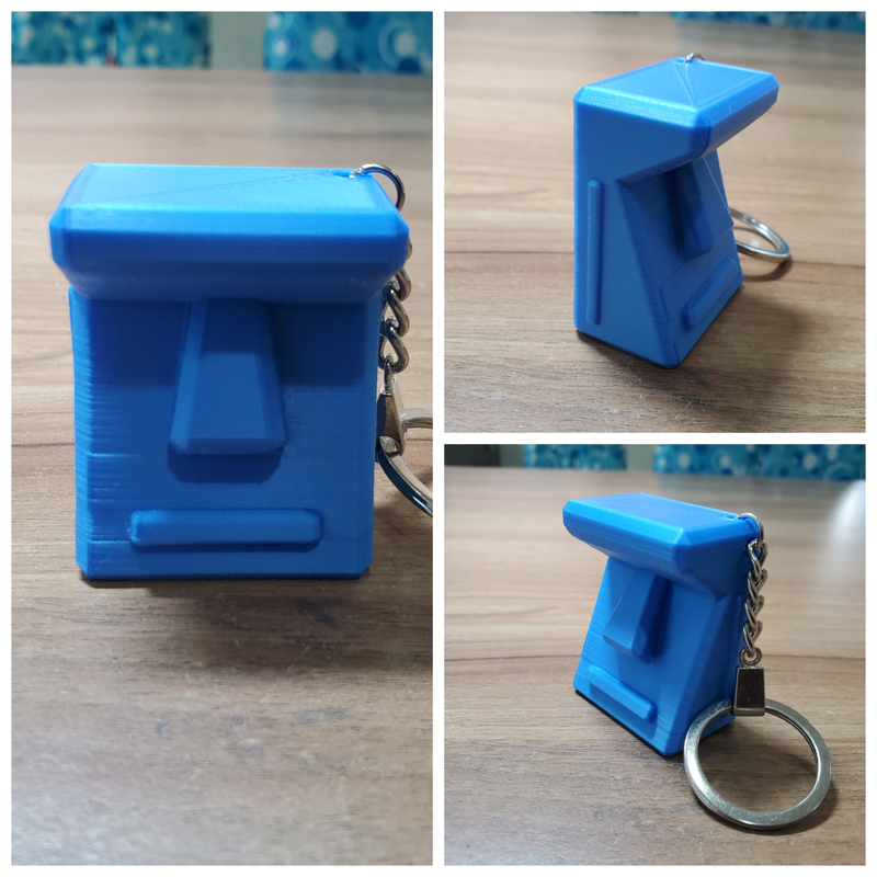 Moai Keychain