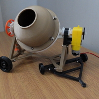 Small CONCRETE MIXER 3D PRINTED 3D Printing 369908