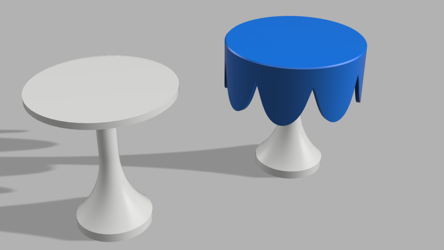 Mini Table With Cloth 3D Print 369976
