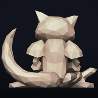 Lowpoly Pokemon - Abra - Thumbnail 4